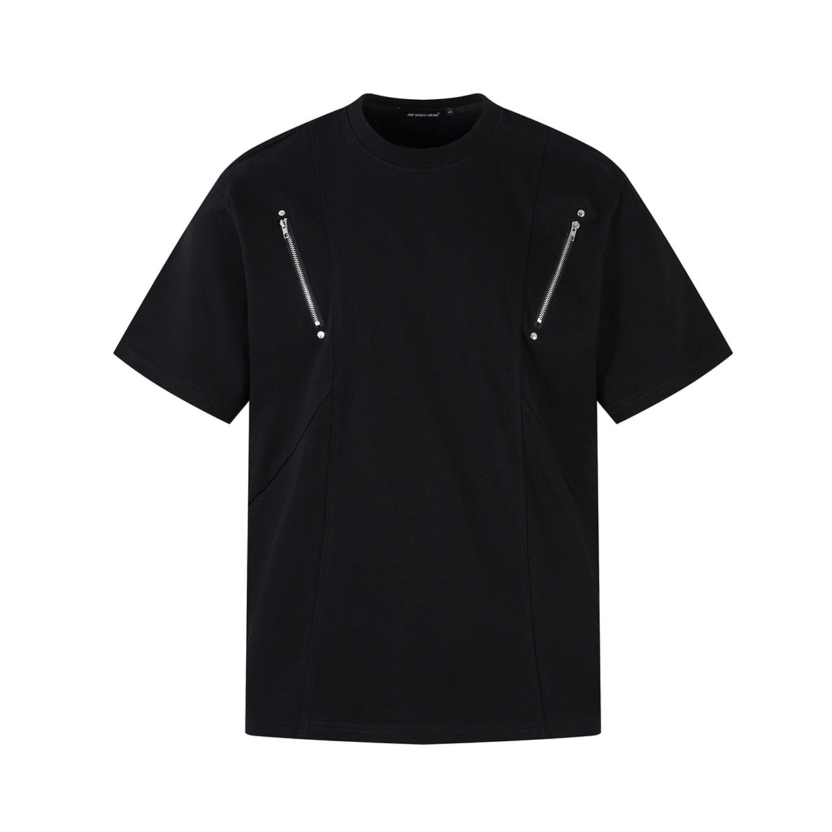 Rory – T-shirt à Manches Courtes avec Fermeture Éclair et Couture