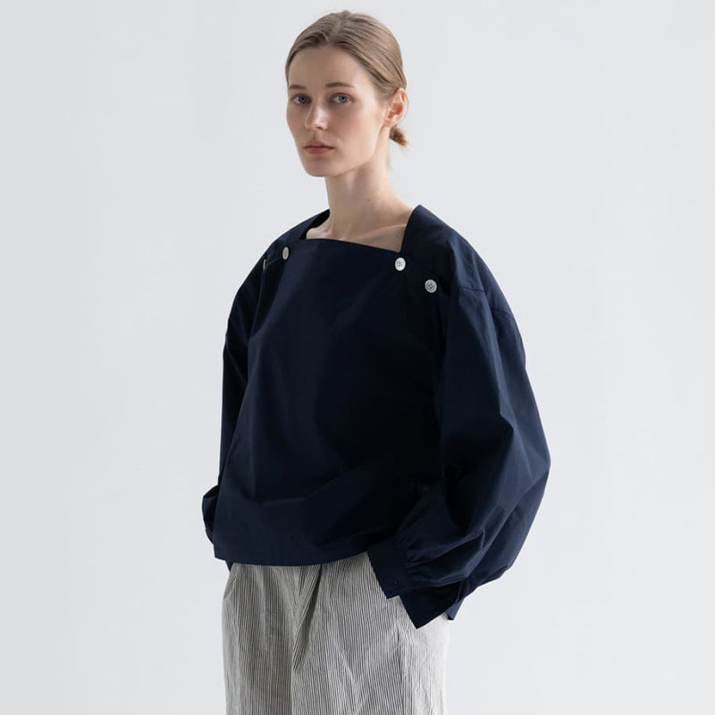 Dan – Chemise Rayée à Épaules Tombantes