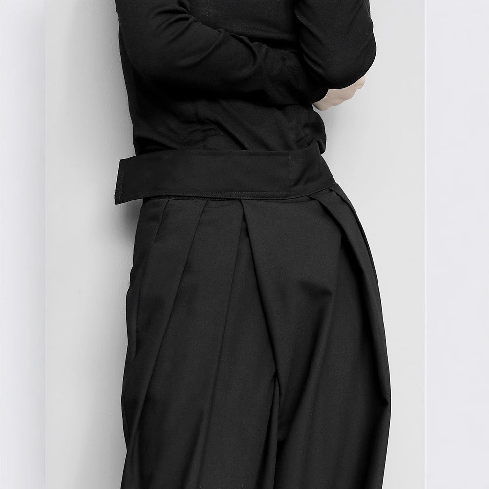 Zoe – Pantalon Décontracté Large Drapé