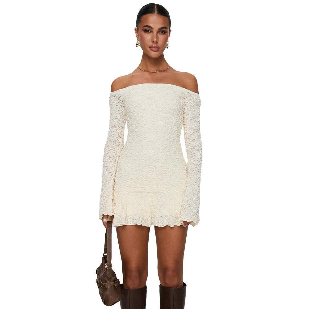 Charlotte – Robe Élastique et Douce à Épaules Dénudées