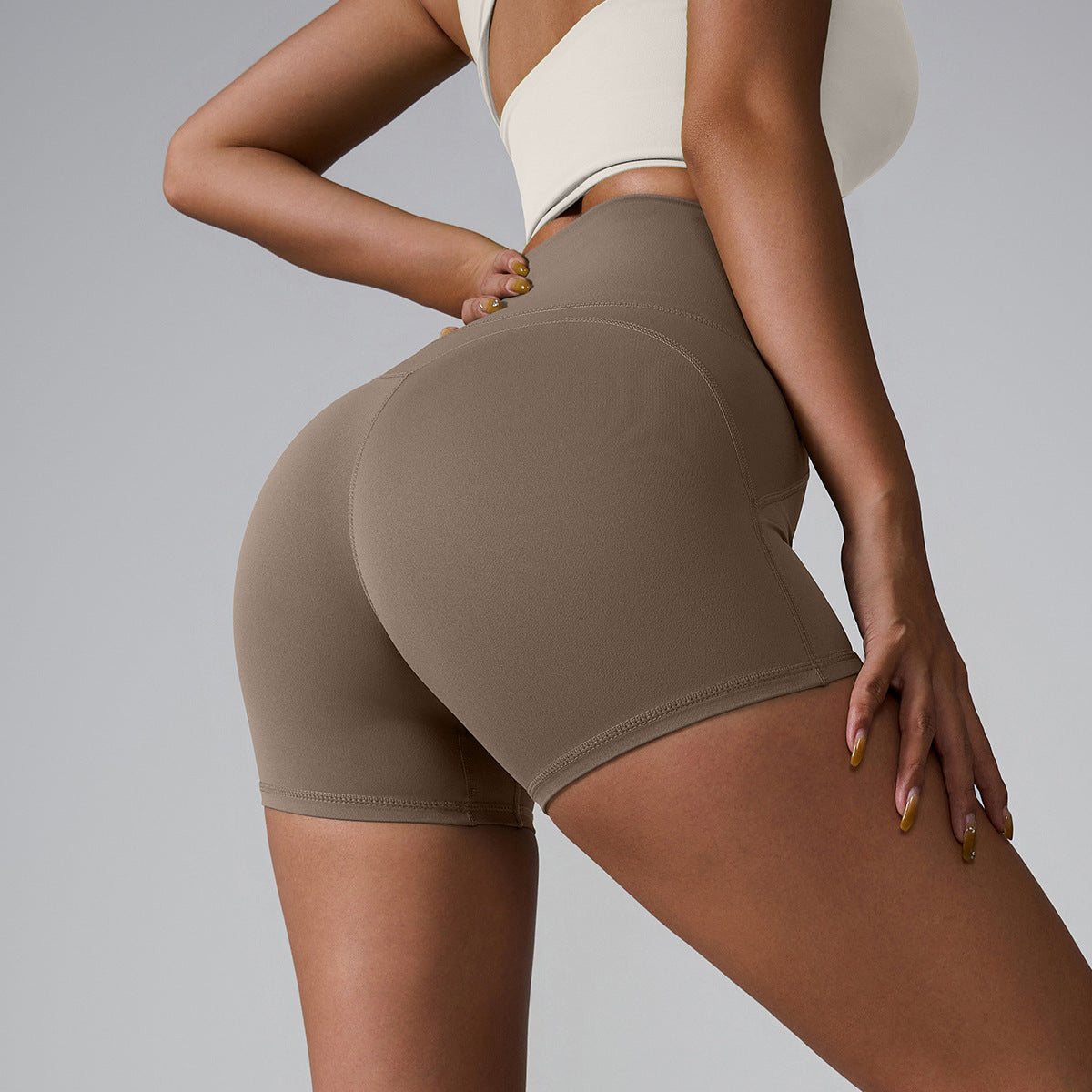 Abigail – Shorts de Yoga à Taille Haute