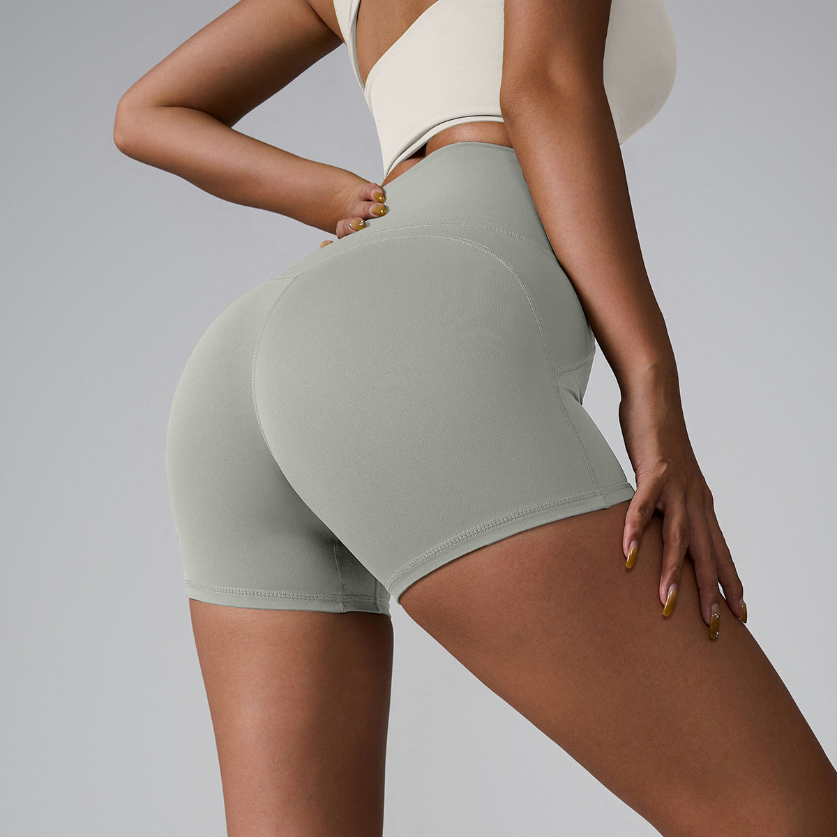 Abigail – Shorts de Yoga à Taille Haute