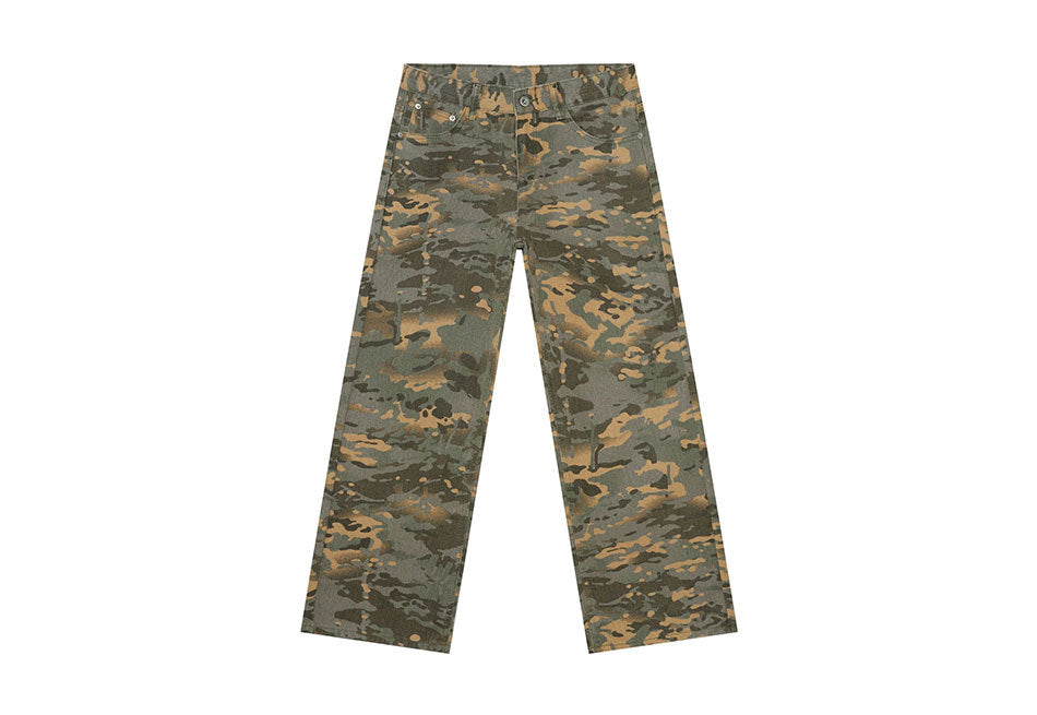 Will – Jean Droit Style Basique Camouflage Lavé