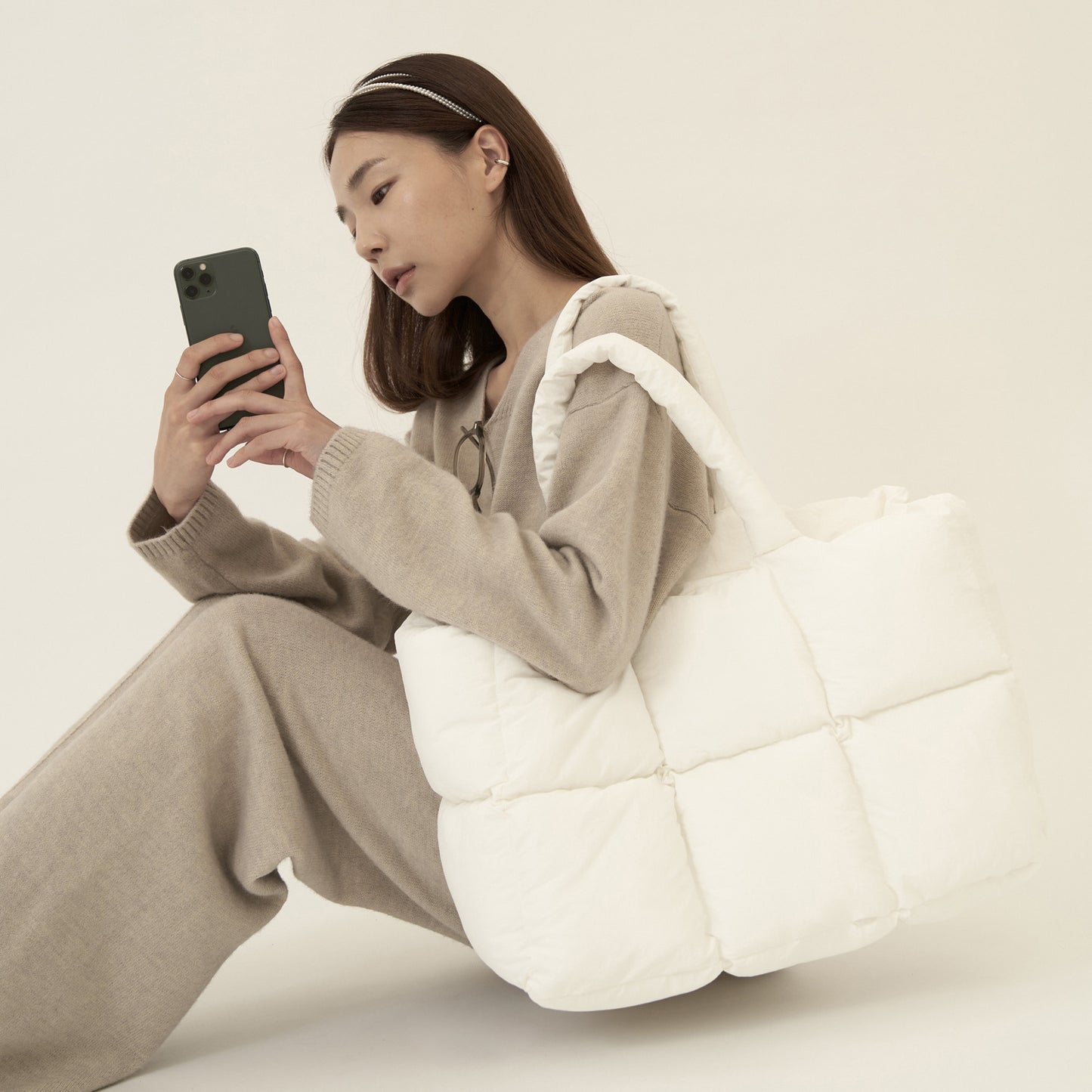 Juliet – Sac Fourre-Tout Nuage en Polyester Doux et Grande Capacité