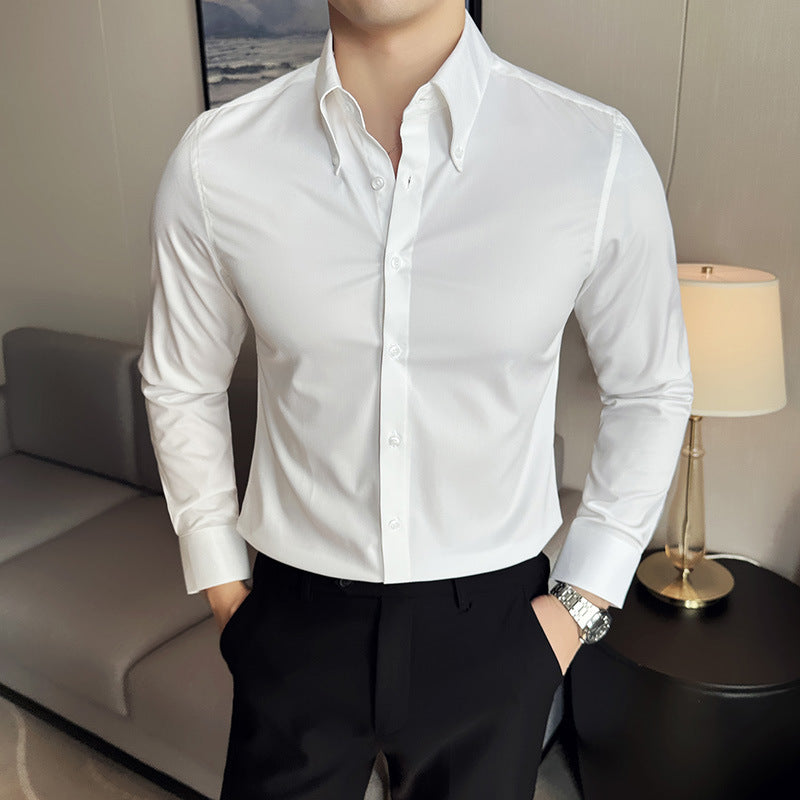 Douglas – Chemise à manches longues sans repassage pour homme