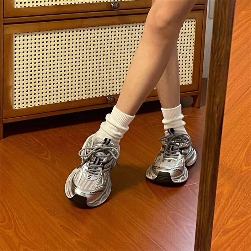Heidi – Chaussures tendance argentées pour femmes