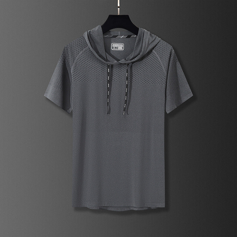 Derek – T-shirt à capuche à séchage rapide pour l'exercice
