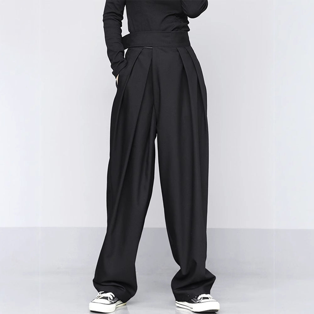 Zoe – Pantalon Décontracté Large Drapé