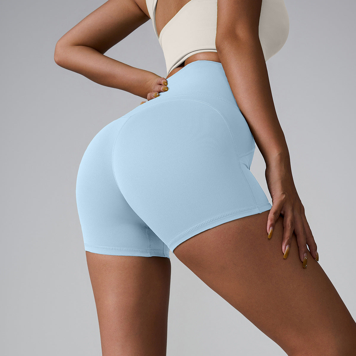 Abigail – Shorts de Yoga à Taille Haute