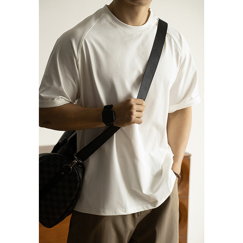 Aaron – T-shirt ample à manches raglan avec protection solaire antibactérienne