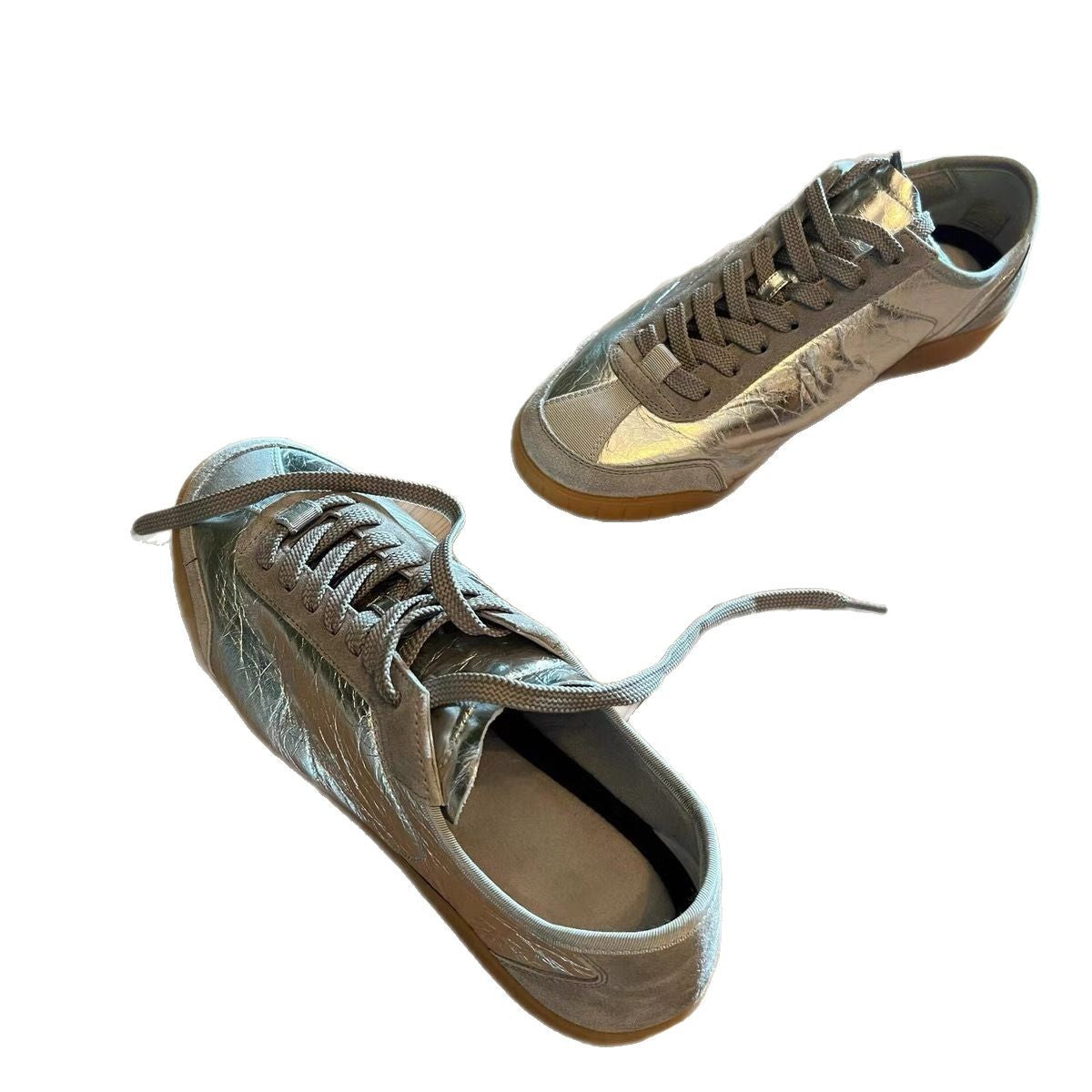 Patricia – Chaussures d'Entraînement Argentées Vegan Douces
