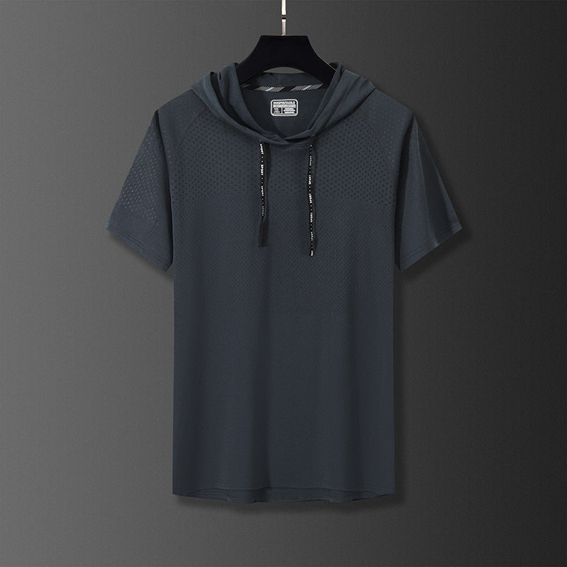 Derek – T-shirt à capuche à séchage rapide pour l'exercice