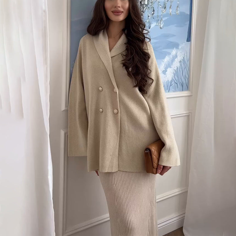 Tamara – Manteau Long à Boutons pour Femme