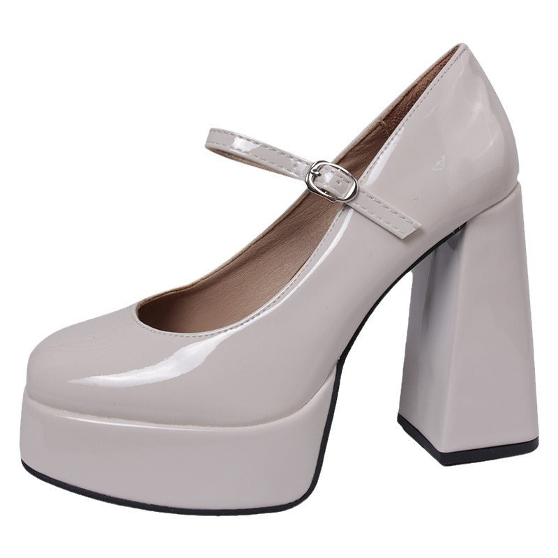 Sandra – Chaussures à Talon Chunky Rétro pour Femmes