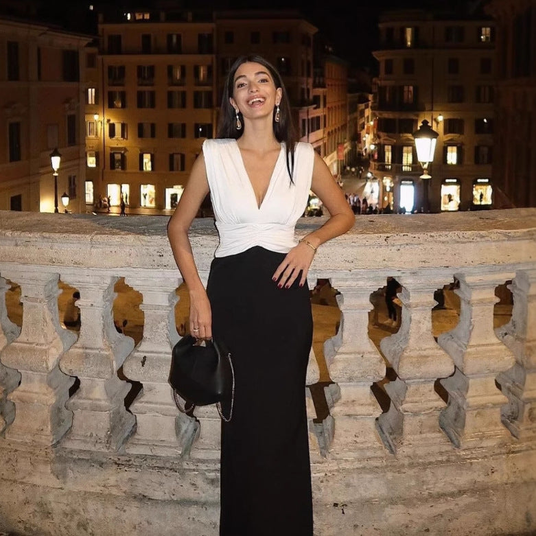 Mandy – Robe Longue à Couture Haut de Gamme