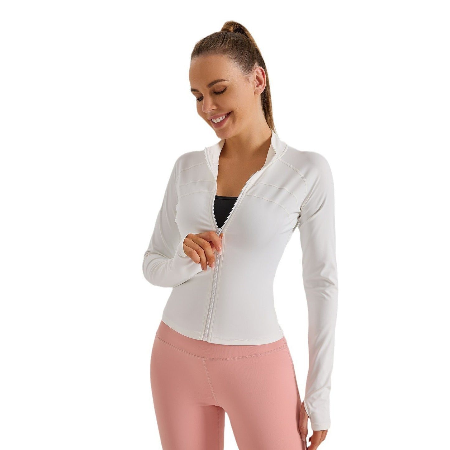 Jean – Veste de Sport à Double Ligne de Poitrine Pêche Taille Européenne