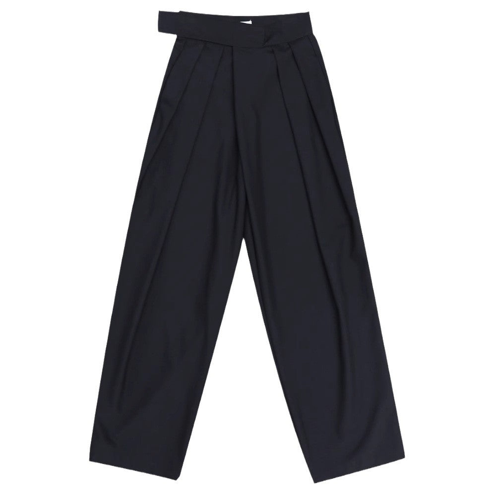 Zoe – Pantalon Décontracté Large Drapé