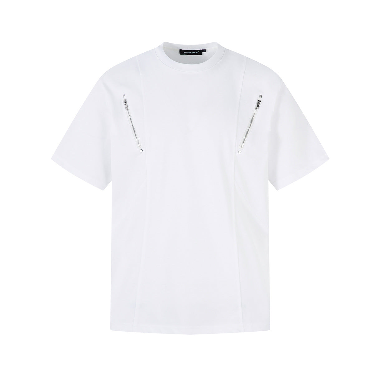 Rory – T-shirt à Manches Courtes avec Fermeture Éclair et Couture
