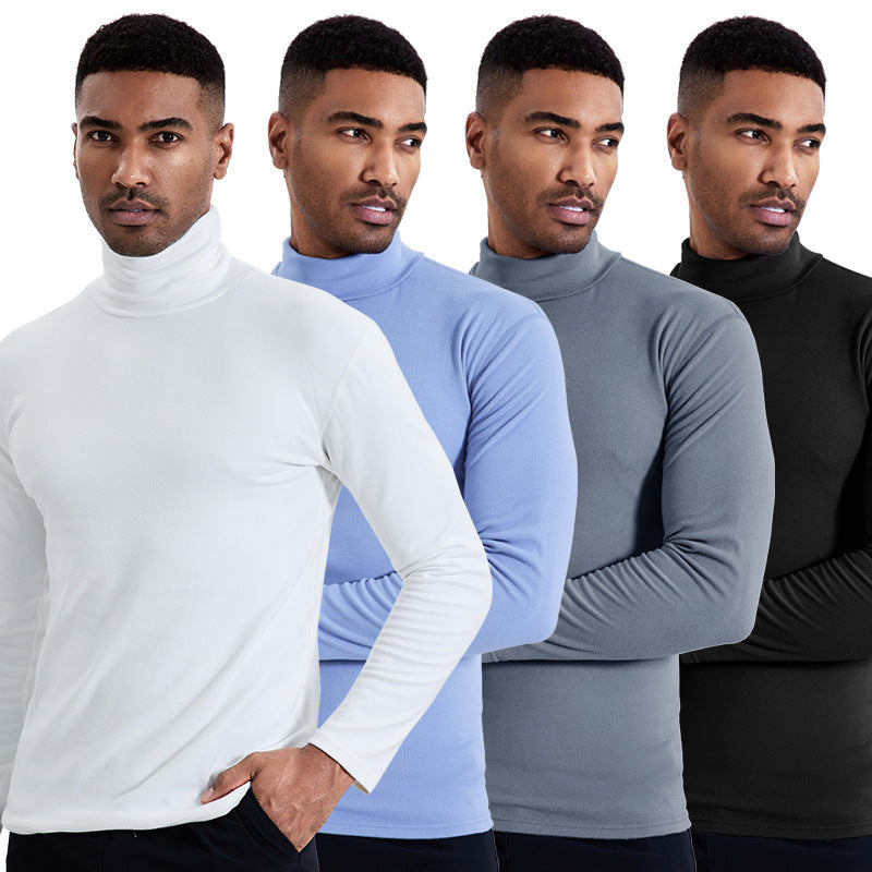 Brian – T-shirt à col roulé pour hommes à manches longues