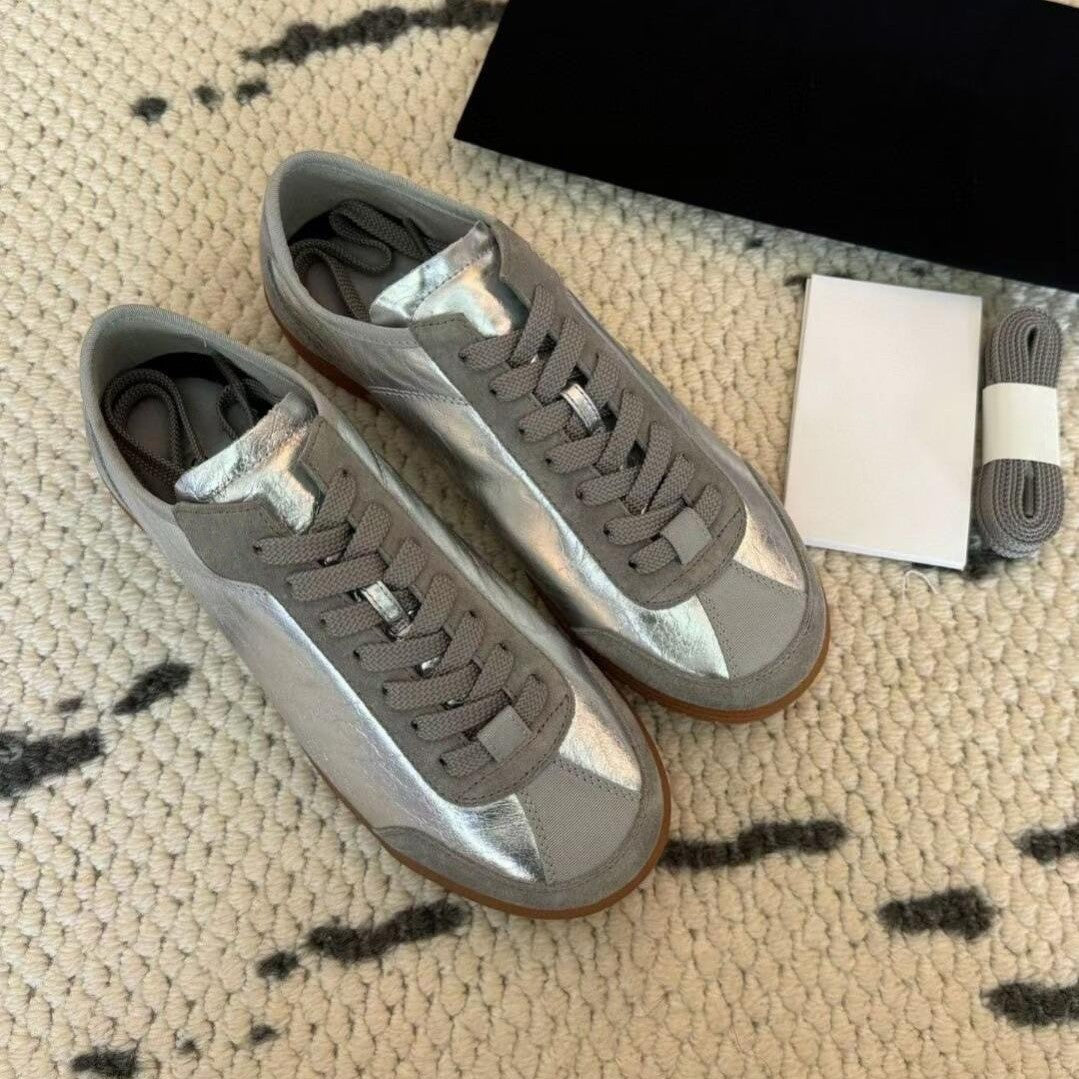 Patricia – Chaussures d'Entraînement Argentées Vegan Douces
