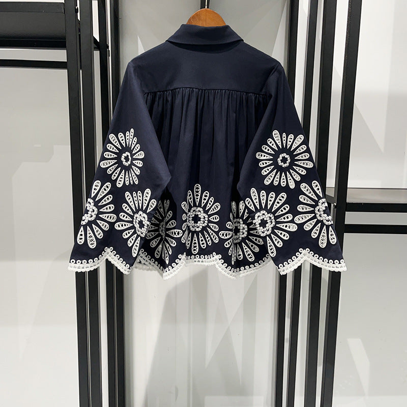 Carol – Ensemble Pantalon Large Style Ethnique à Motif Tournesol