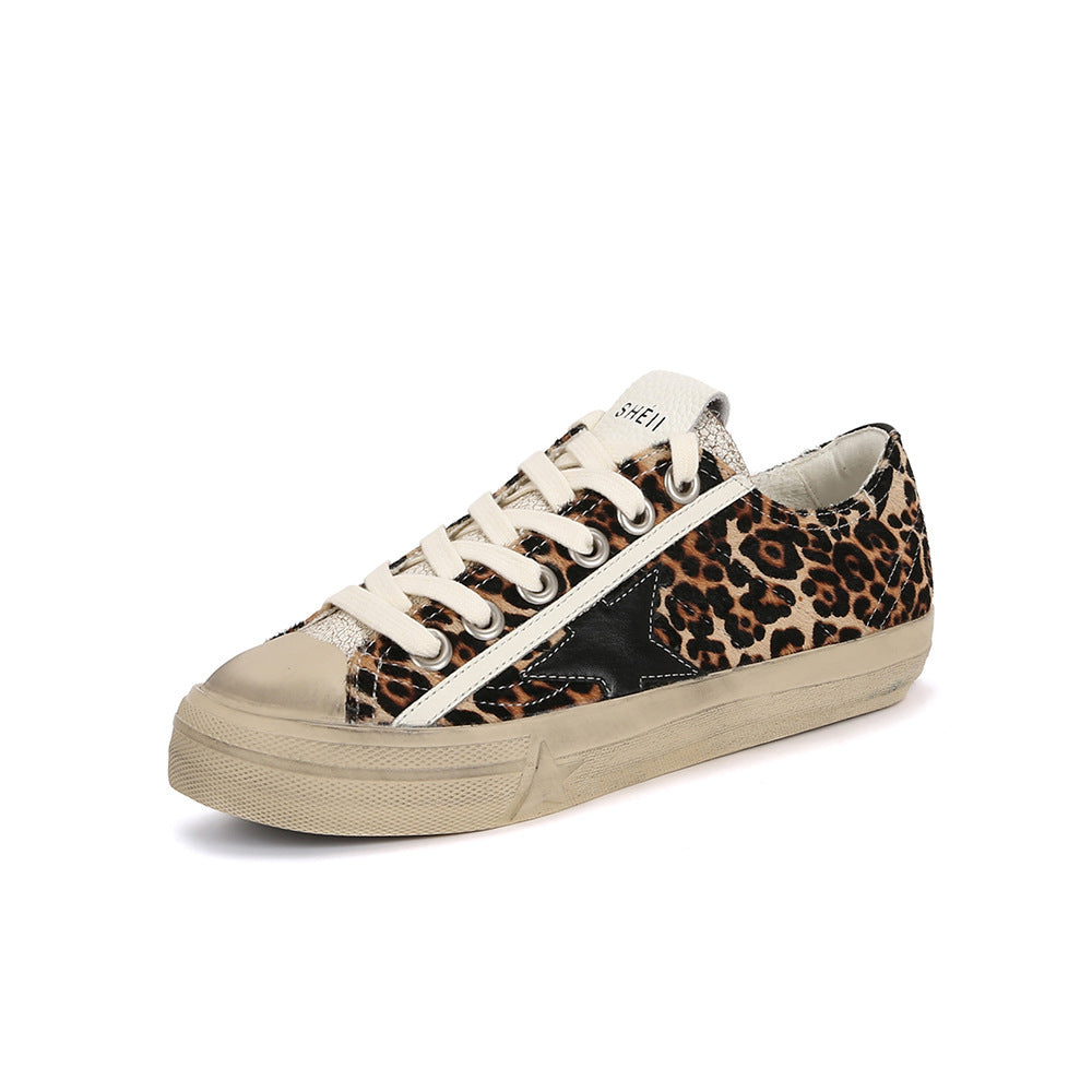 Amanda – Baskets Décontractées à Motif Cheval Vieilli