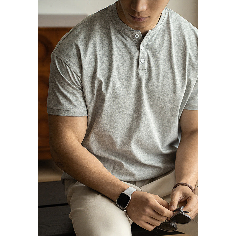 Elliot – Chemise à Col Henry Respirante et Légère