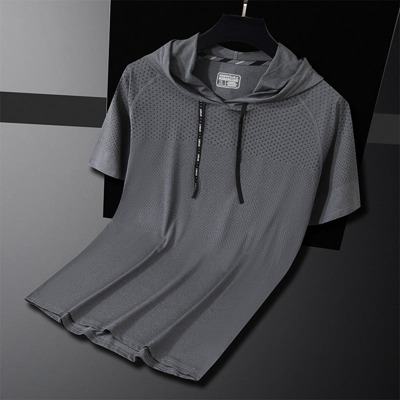 Derek – T-shirt à capuche à séchage rapide pour l'exercice