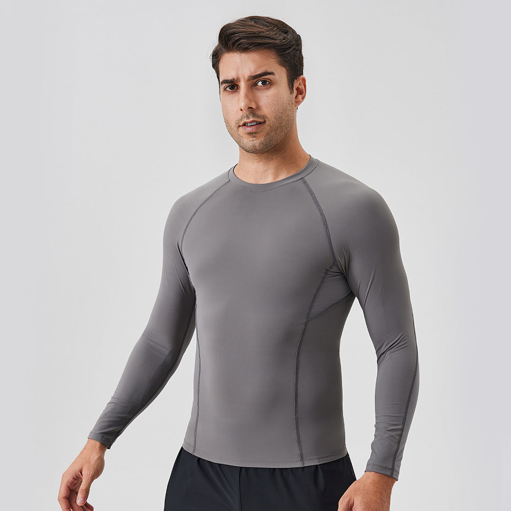 James – Haut à manches longues de compression pour entraînement en extérieur