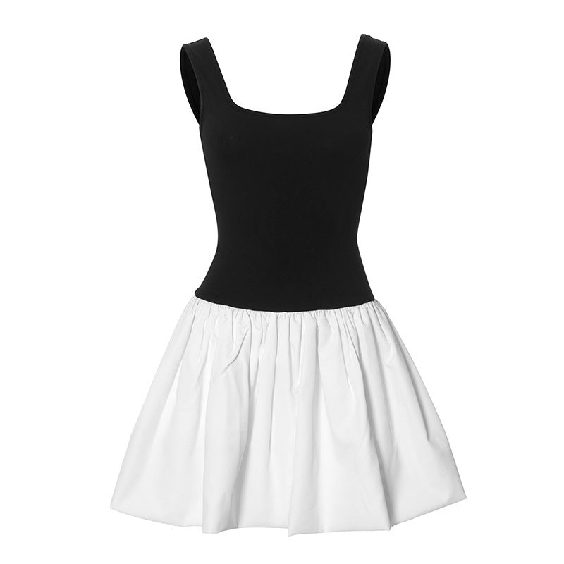 Shannon – Robe Plissée à Couleurs Contrastées
