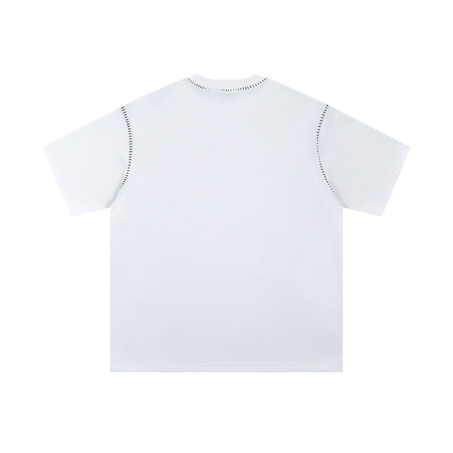 Tracy – T-shirt à Manches Courtes avec Col Rond et Couture Ouverte