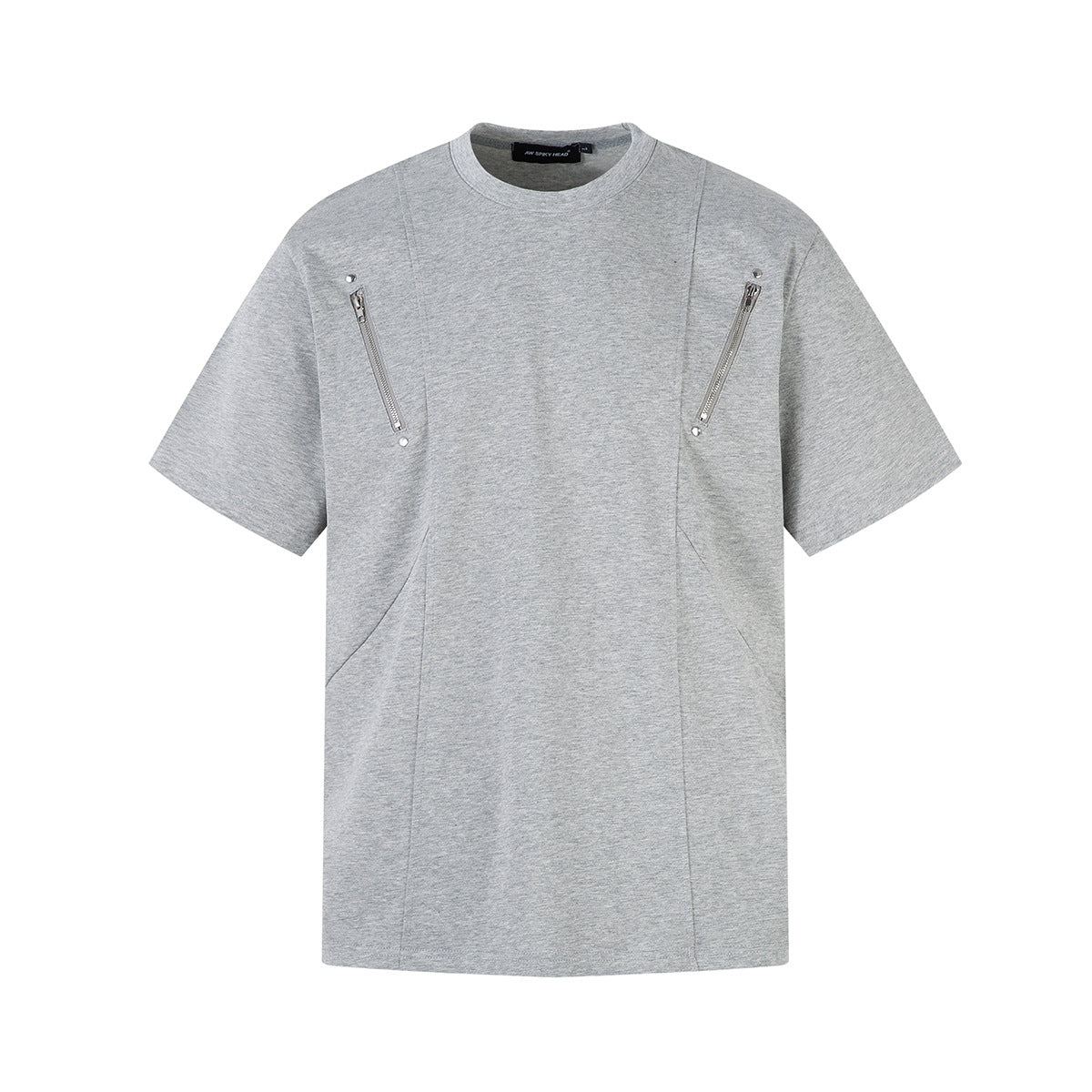 Rory – T-shirt à Manches Courtes avec Fermeture Éclair et Couture