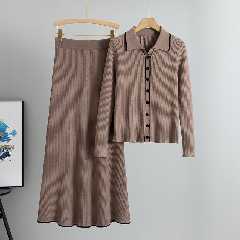Dawn – Ensemble Deux Pièces en Tricot pour Femme