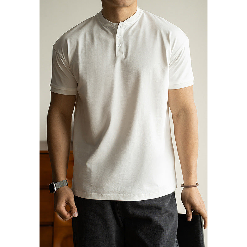 Elliot – Chemise à Col Henry Respirante et Légère