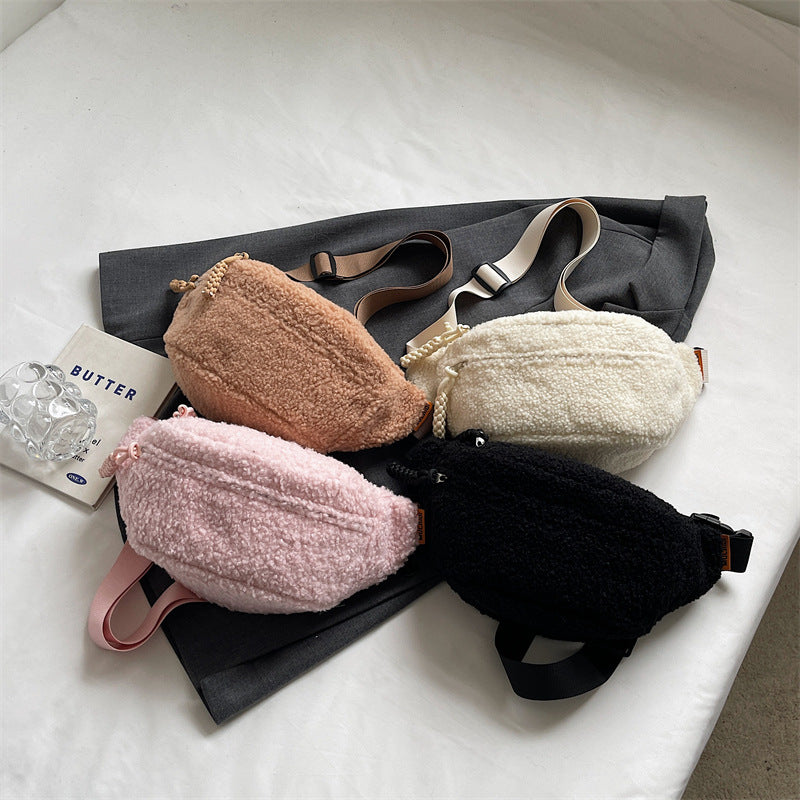 Harriet – Sac Bandoulière en Peluche Grande Capacité