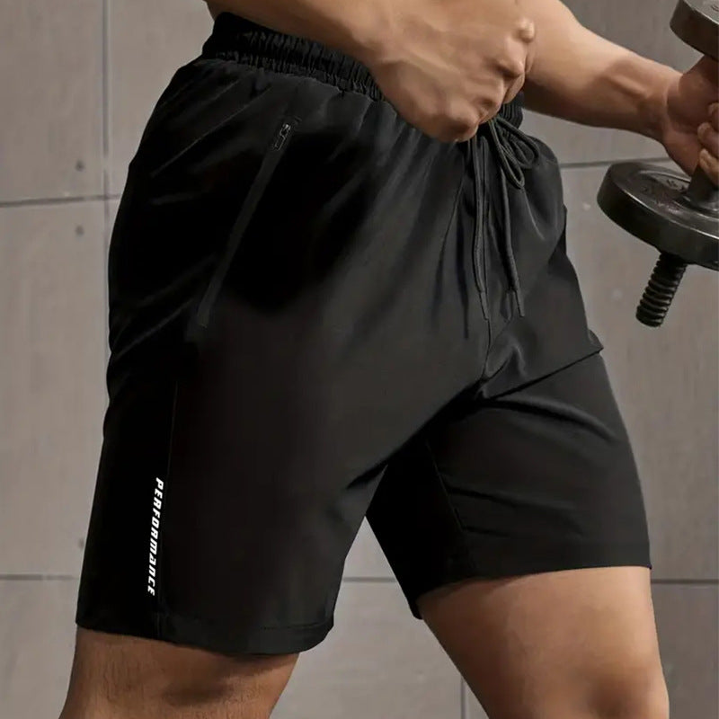 Stan – Shorts de sport en soie glacée amples et à séchage rapide