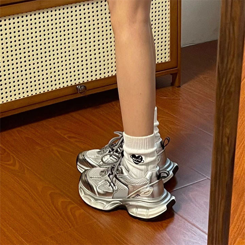 Heidi – Chaussures tendance argentées pour femmes