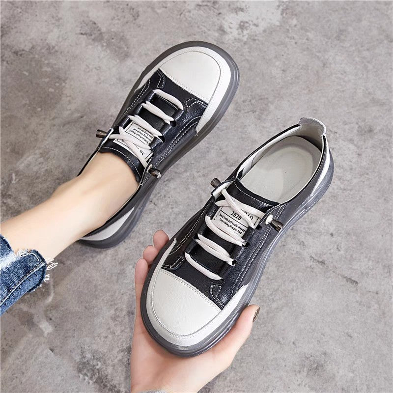 Sharon – Chaussures en Cuir Vegan à Talon Bas pour Femmes