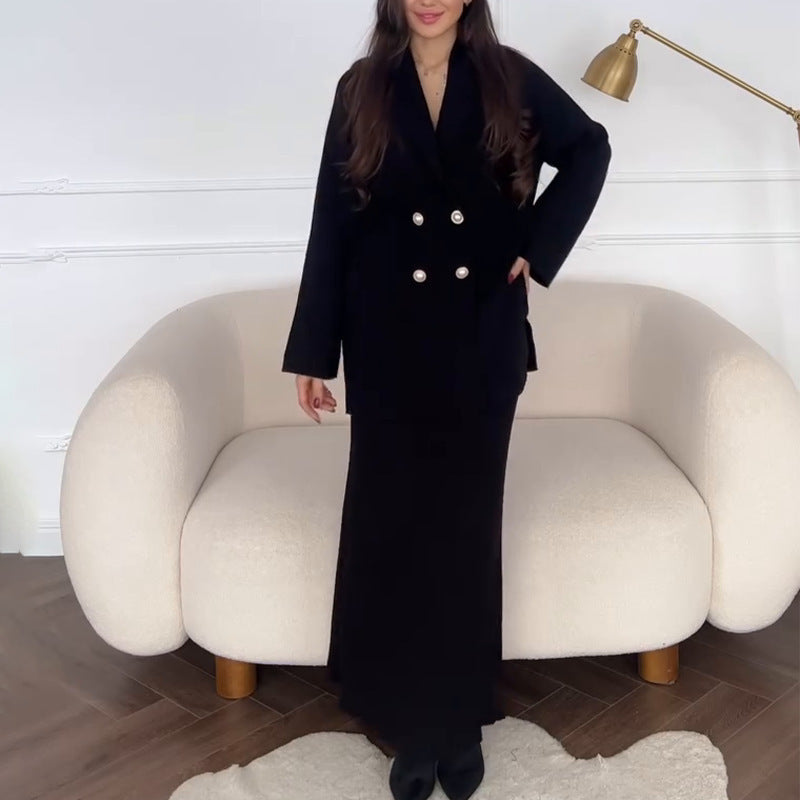 Tamara – Manteau Long à Boutons pour Femme