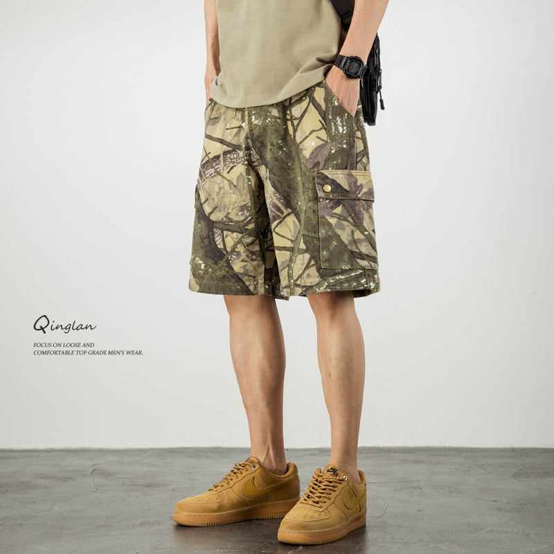 Dean – Shorts en Denim Camouflage Désert