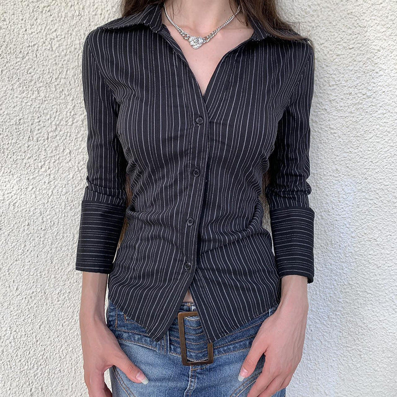 Kate – Cardigan à Boutonnage Croisé Manches Longues