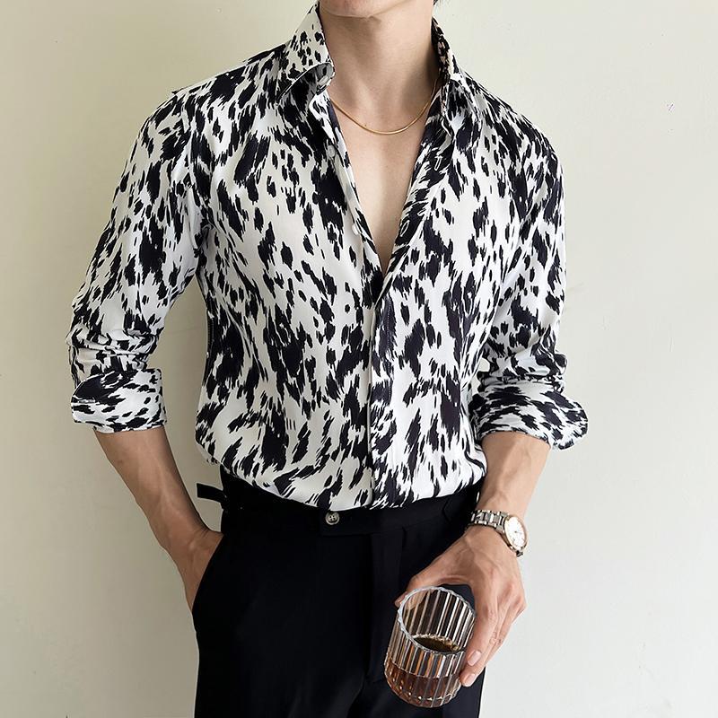 Ben – Chemise Slim Imprimée Personnalisée pour Homme