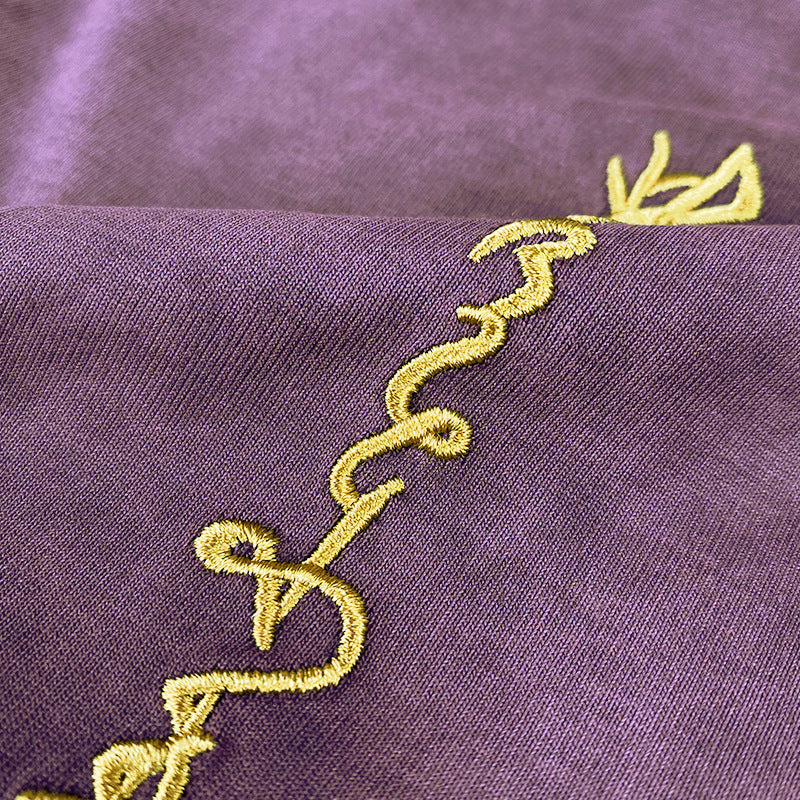 Katy – T-shirt à manches courtes broderie lotus