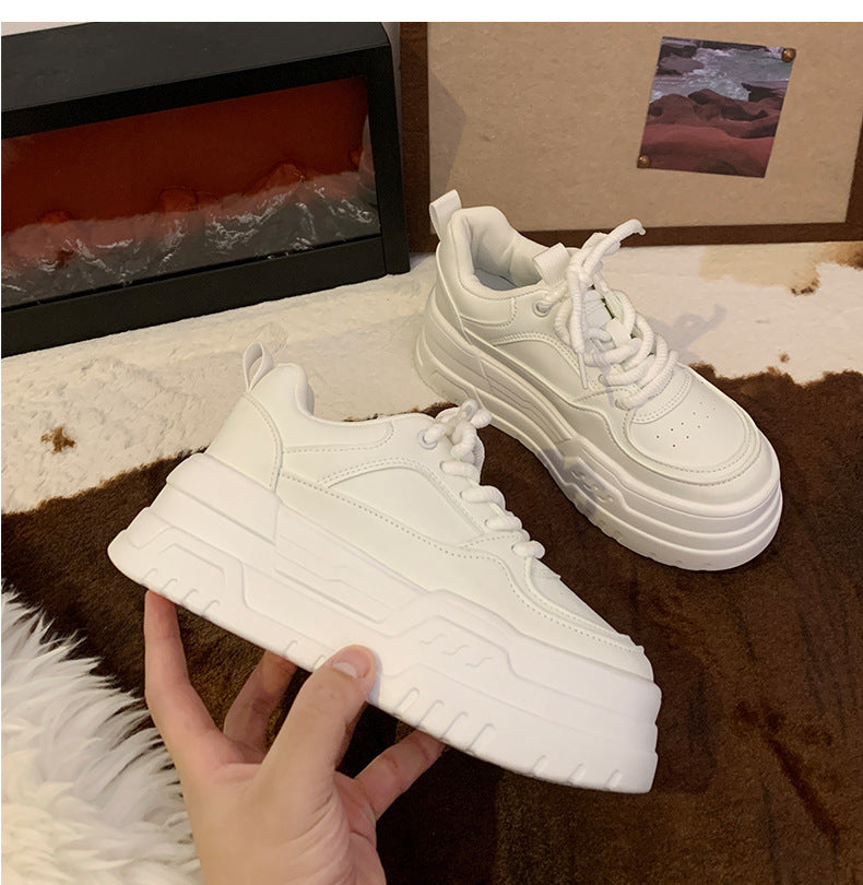 Dawn – Chaussures à Plateforme Légères en Blanc Polyvalent
