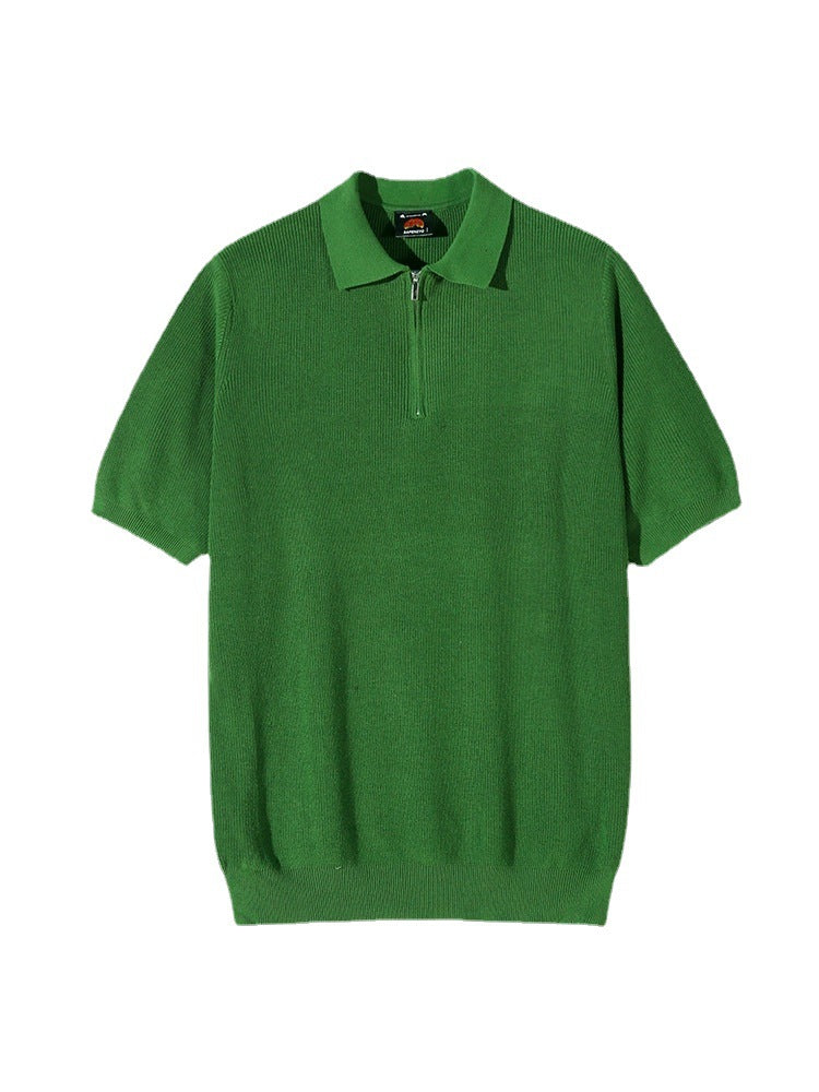Dean – Polo à manches courtes avec demi-zip