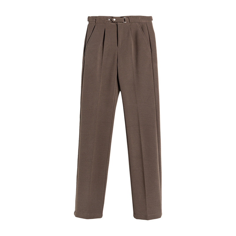 Roy – Pantalon de Costume en Laine Décontracté pour Homme