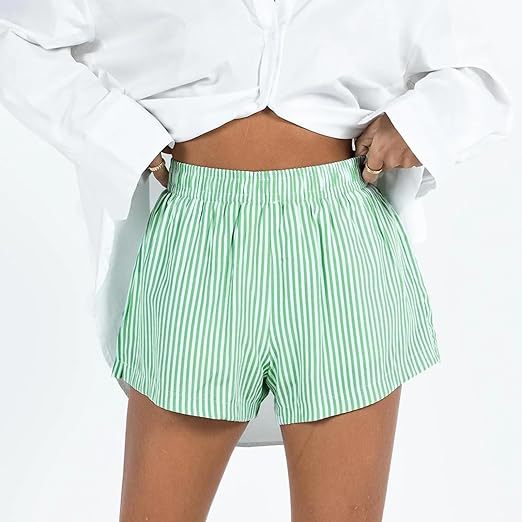 Fiona – Shorts Rayés à Poches Amples