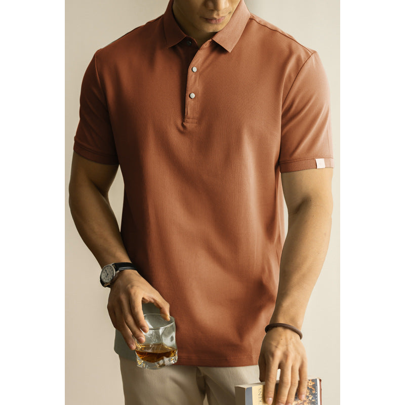Ryan – Polo en Coton Longue Fibre à Manches Courtes