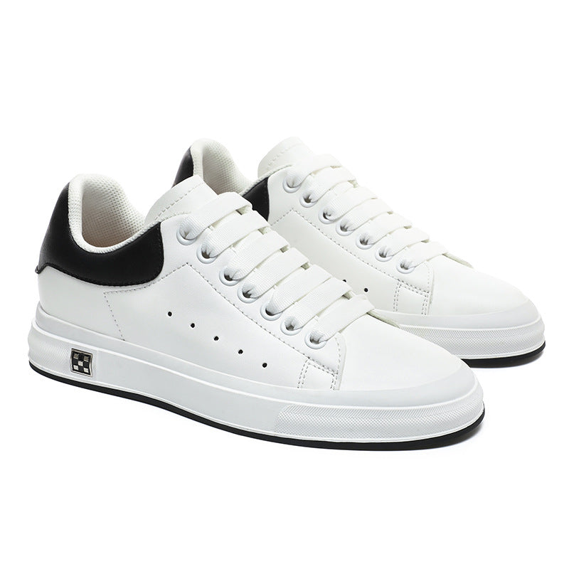 Kenny – Chaussures Décontractées en Cuir Vegan Blanc Doux pour Homme