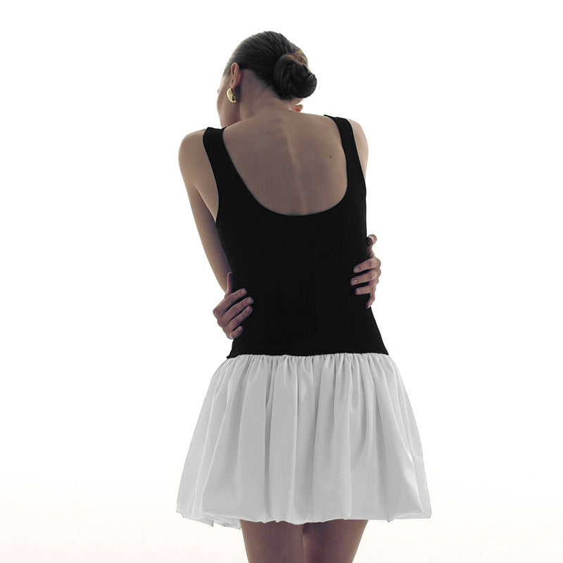 Shannon – Robe Plissée à Couleurs Contrastées